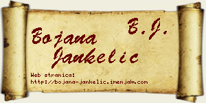 Bojana Jankelić vizit kartica